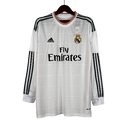 Camisa Retrô Real Madrid Manga Longa I Adidas Home 2013/14 Masculino Branco