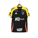 Camisa Atlético Mineiro Treino Preta Todos Patrocínios 25/26 - Adidas Torcedor Masculina