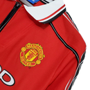 Camisa Manchester United Retrô Manga Longa Umbro 1998/99 Vermelha