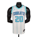 Camisa Regata Charlotte Hornets Branca e Azul - Nike Jordan - Masculina