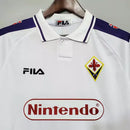 Camisa Retrô Fiorentina II Away 1998/99 Fila Masculino Branco