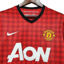 Camisa Manchester United Retrô 2012/2013 Vermelha Xadrez - Nike