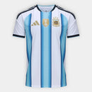 Camisa Seleção Argentina Home Torcedor 2026 s/n Adidas Masculina - Branco