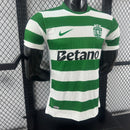 Camisa Sporting Home 25/26 - Verde e Branca - Versão Jogador