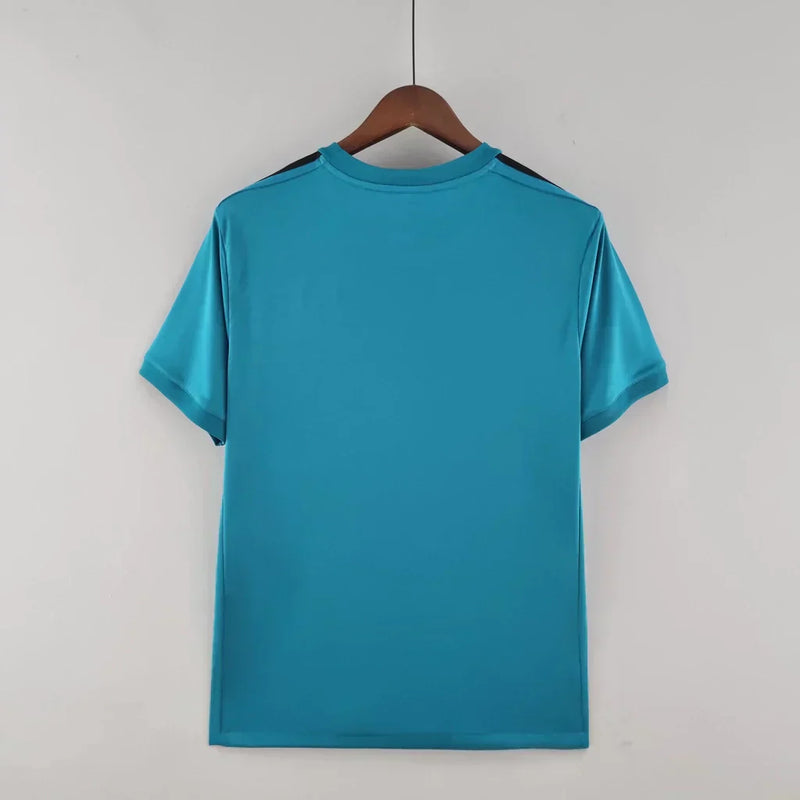 Camisa Retrô Real Madrid II Away Adidas 2017/18 Masculino Azul