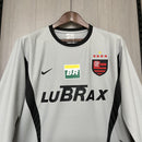 Camisa de Goleiro Flamengo Manga Longa 2002/03 - Versão Retrô Cinza Lubrax