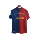 Camisa Retrô Barcelona I Home Nike 2008/09 UEFA Champions League Azul e Grená