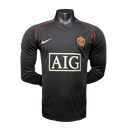 Camisa Retro Manchester United II Manga Longa - 07/08 Preto