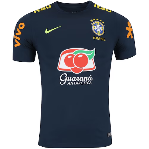 Camisa de Treino Brasil - Retrô Nike 2018 Masculino Azul