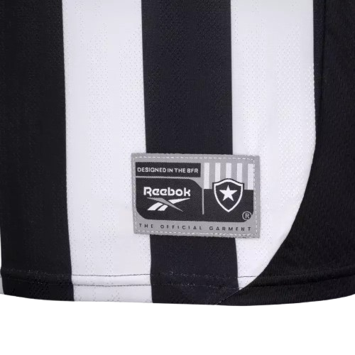 Camisa Botafogo Home 25/26 - Torcedor Reebok Masculino - Preto e Branco