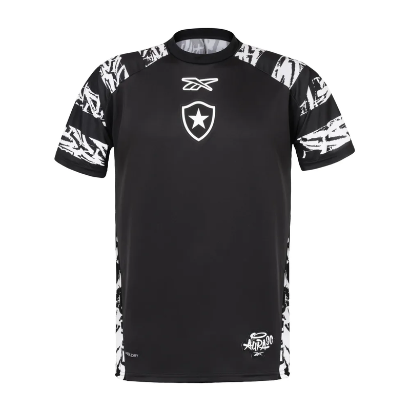Camisa Botafogo Pré-Jogo 25/26 - Torcedor Reebok Masculino - Preto