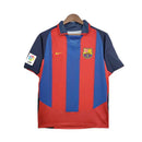 Camisa Barcelona Retrô 2003/2004 Azul e Grená - Nike
